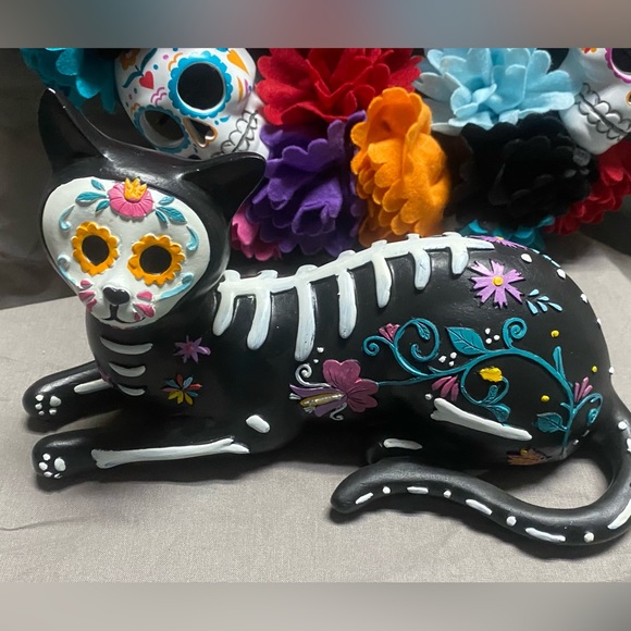 Sugar Skull Day Of The Dead Festive Halloween Decor Lot - Picture 11 of 16